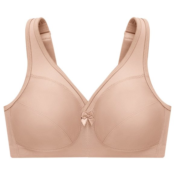 Set of 3! 50B Magic Lift Bra (COTTON-BLEND) Wireless (Active-Support) Nude NEW - Picture 5 of 16